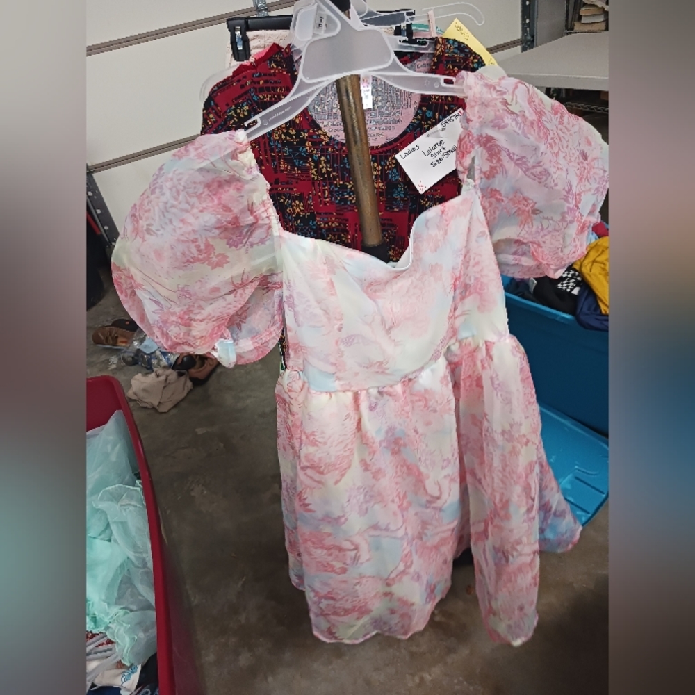 Pink Floral princess dress